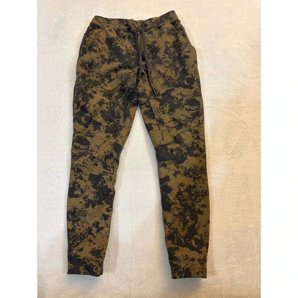 Lululemon City Sweat Jogger Dark Mocha Earth Dye Mens Size Small S Brown Black